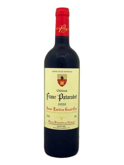 Bouteille du chateau Franc Patarabet saint-Emilion Grand-Cru